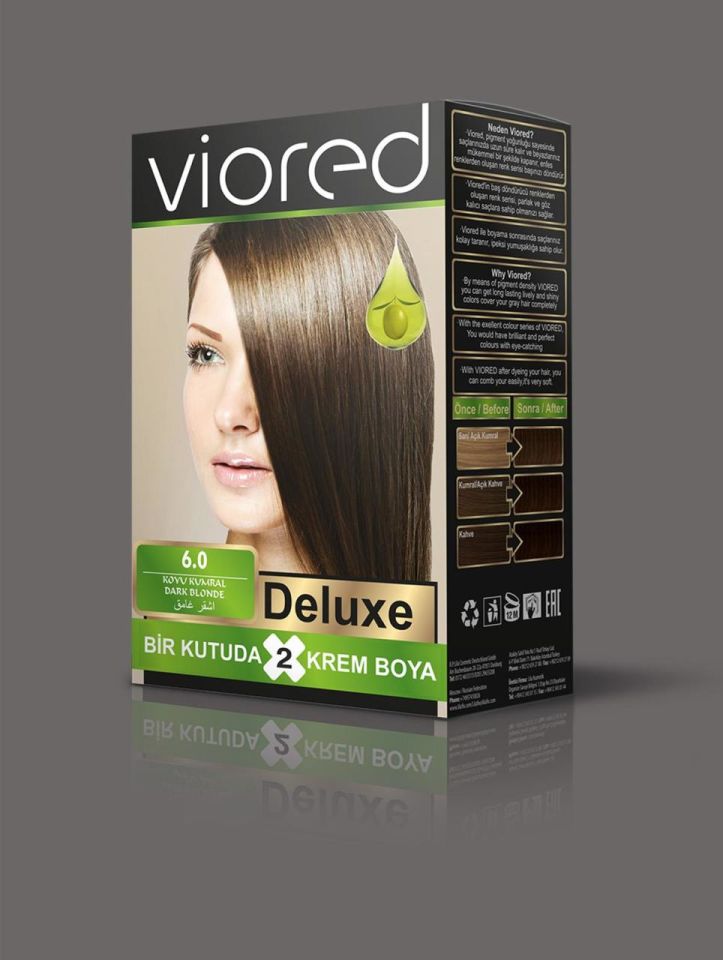 Sea Color Viored Deluxe Set Saç Boyası 6.0 Koyu Kumral 2 Boyama