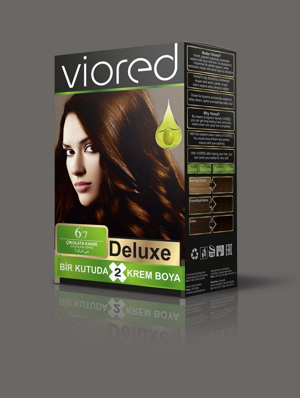 Sea Color Viored Deluxe Set Saç Boyası 6.7 Çikolata Kahve 2 Boyama