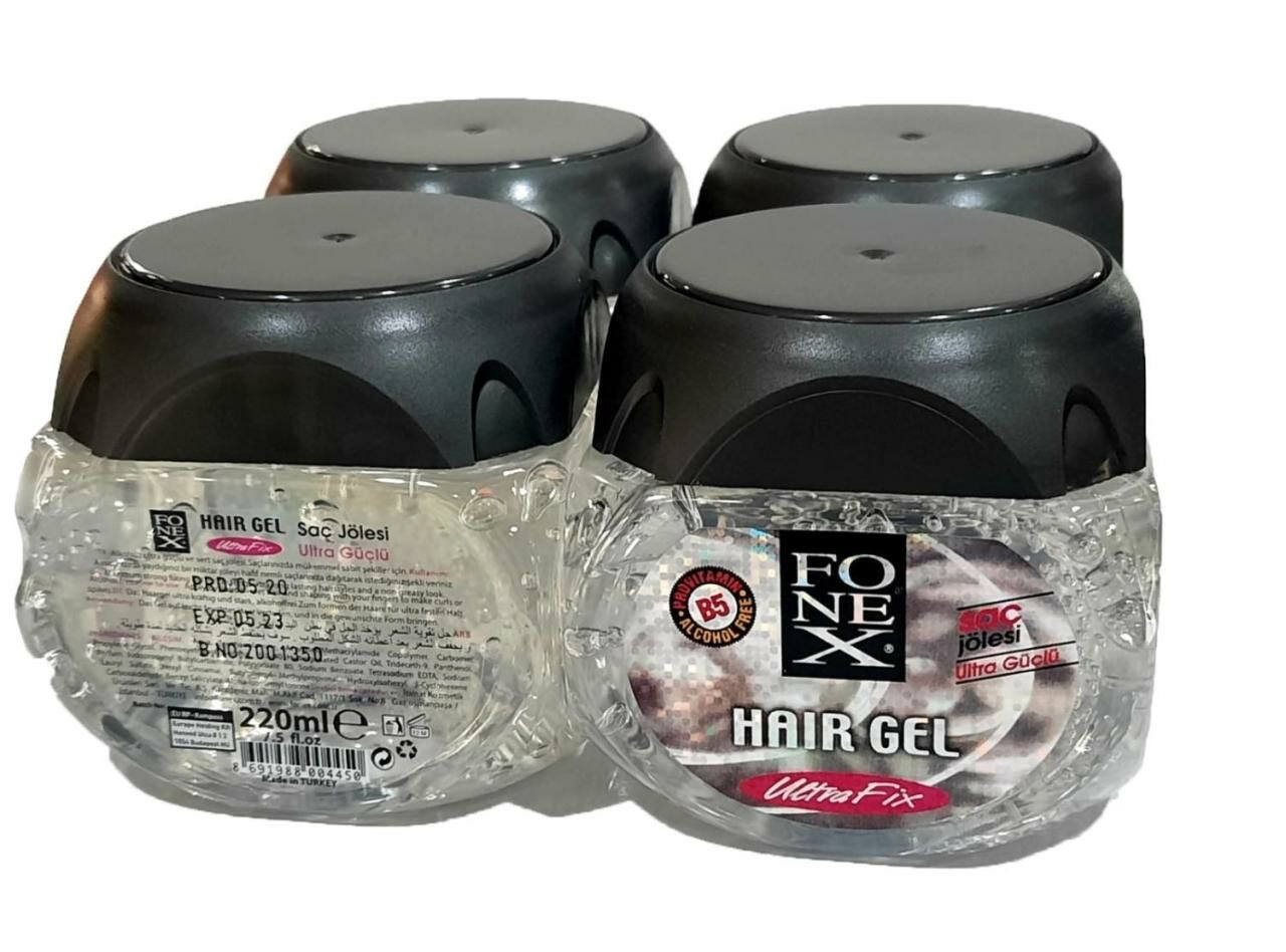4 Adet Fonex Jöle 220 Ml Extra Fix - Şeffaf