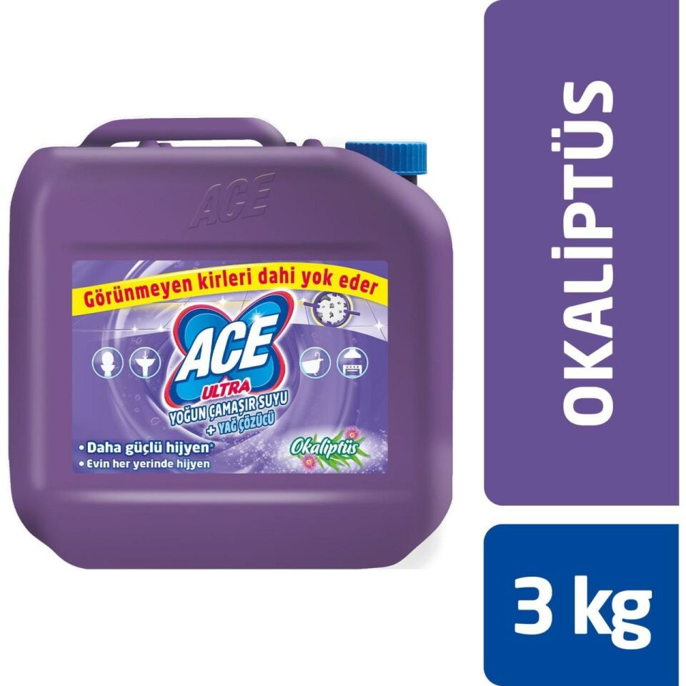 Ace Ultra Çamaşır Suyu Çiçek Kokulu Jel 3000 Kg