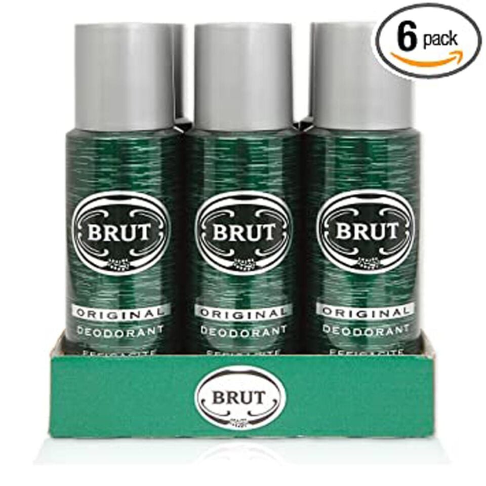 6 x Brut Original Deodorant Spray 200 Ml