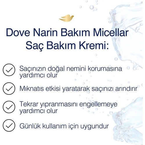 Dove Saç Kremi 350 ml Narin Bakım