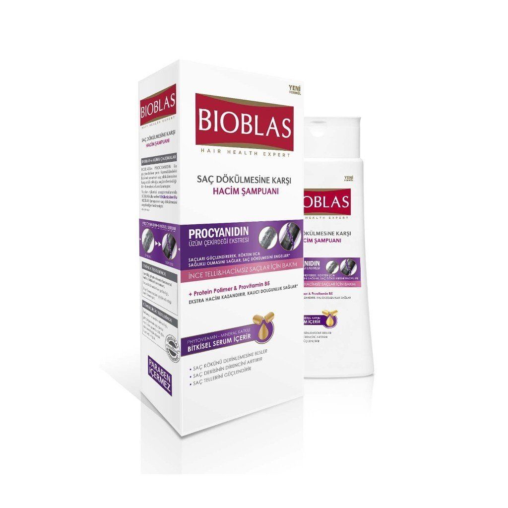 Bioblas Saç Dökülmesine Karşı Şampuan Hacim 400 ml PROCYANİDİN
