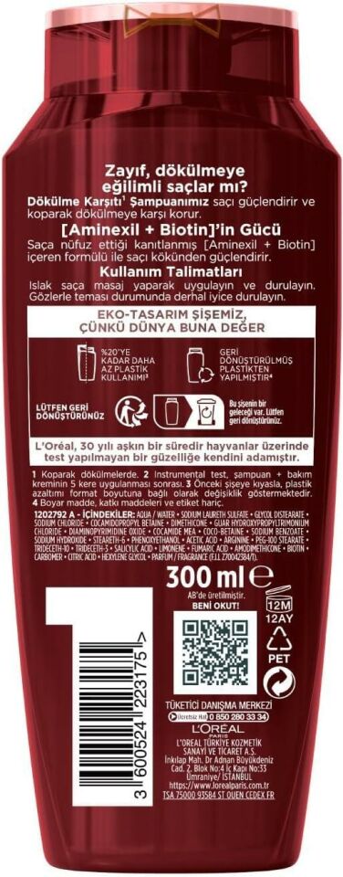 Elseve Komple Direnç Dökülme Karşıtı Şampuan 300 ml