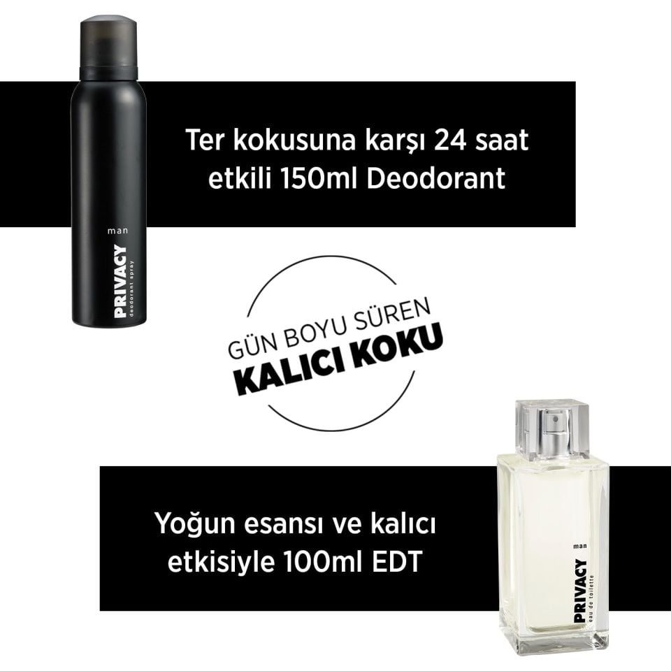 Privacy Klasik Edt 100 ml Erkek Parfümü