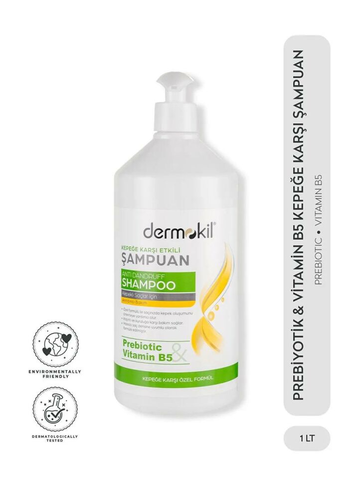 Dermokil Prebiyotik ve Vitamin B5 Kepeğe Karşı Şampuan 1000 Ml