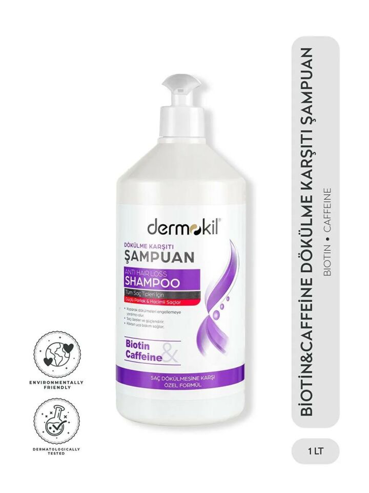 Dermokil Biotin ve Caffeine Dökülme Karşıtı Şampuan 1000 Ml