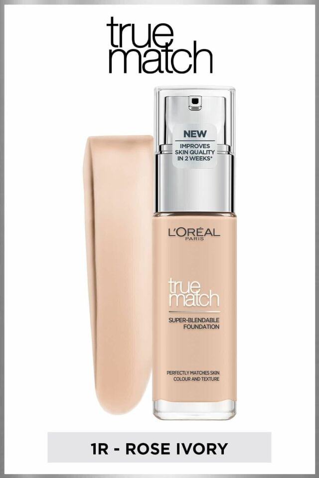 L'Oreal Paris True Match Bakım Yapan Fondöten 1R/1C ROSE IVORY