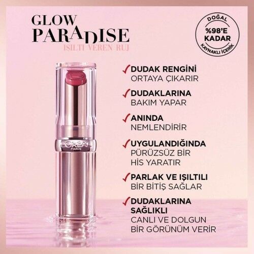 L'Oreal Paris L'oréal Paris Glow Paradise Balm-in-lipstick - Işıltı Veren Ruj 642 Beige Eden