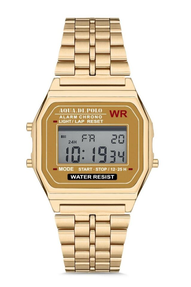 Aqua Di Polo Unisex Kol Saati Gold APSV1-A9370-UM444 APWA0085