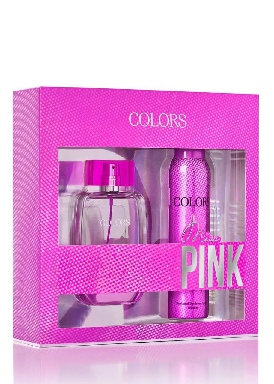 Rebul Colors Pinky Edt 75 ml + Deodorant Spray 150 ml Kadın
