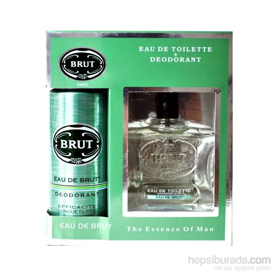 Brut Eau De Brut Set EDT 100ML + Deodorant 200 ml Erkek