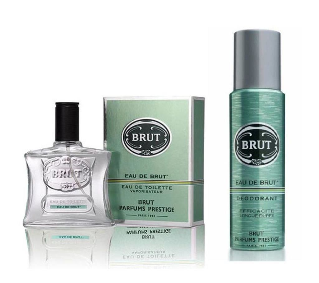Brut Eau De Brut Set EDT 100ML + Deodorant 200 ml Erkek