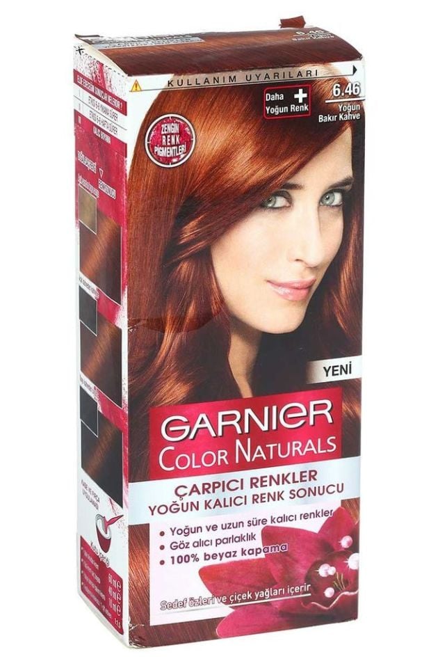 delist Garnier Çarpıcı Renkler 6.46 Yoğun Bakır Kahve Saç Boyası