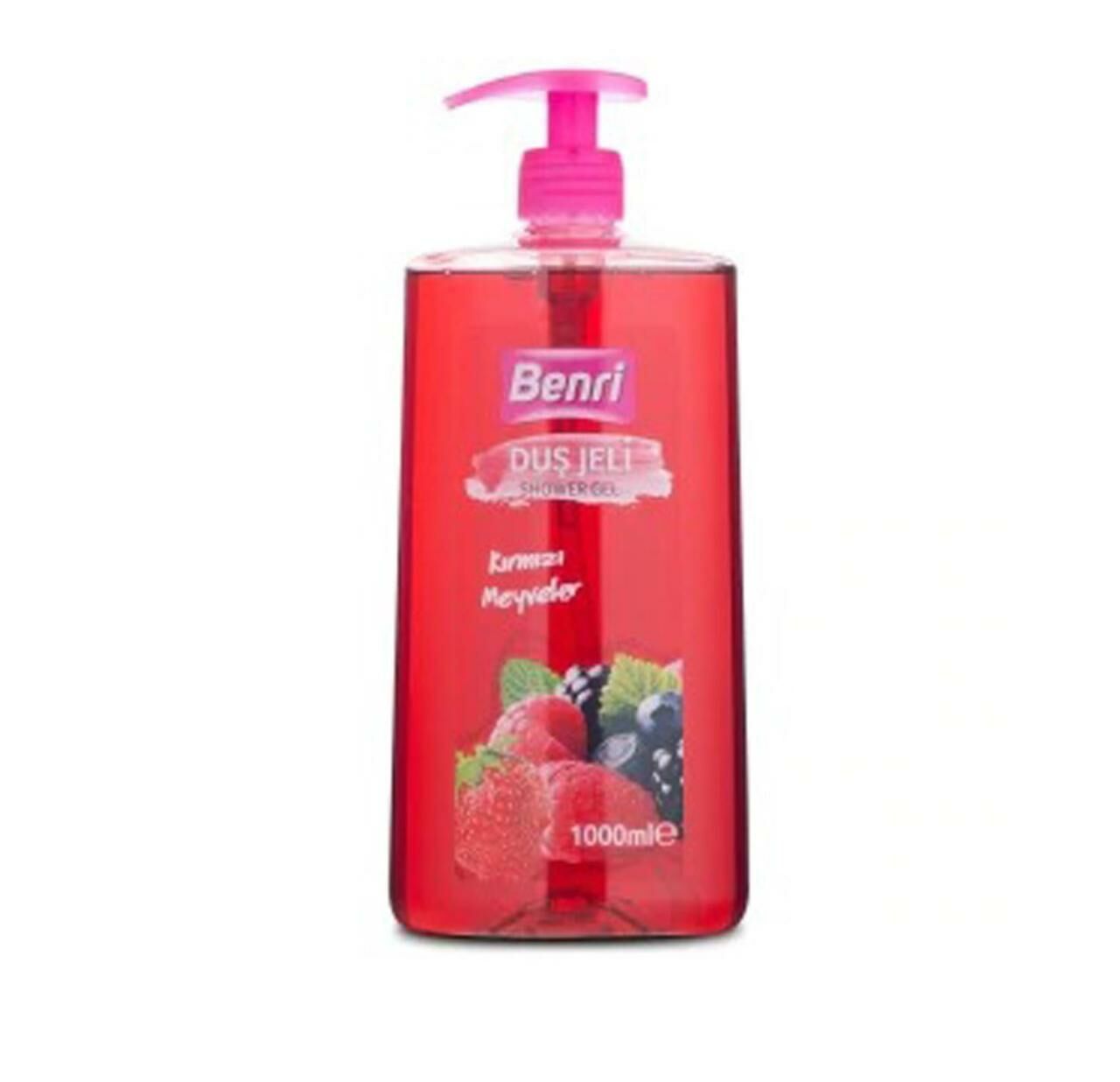 Benri Duş Jeli 1000 Ml Kırmızı Meyveler