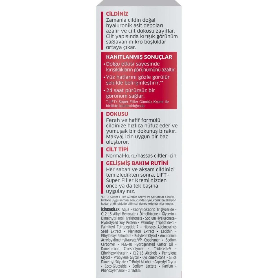 Diadermine Lıft+ Superfıller Serum 40 Ml Hyaluronik Asit