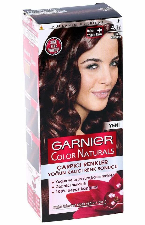 Garnier Çarpıcı Renkler 4.15 Buzlu Kestane Saç Boyası