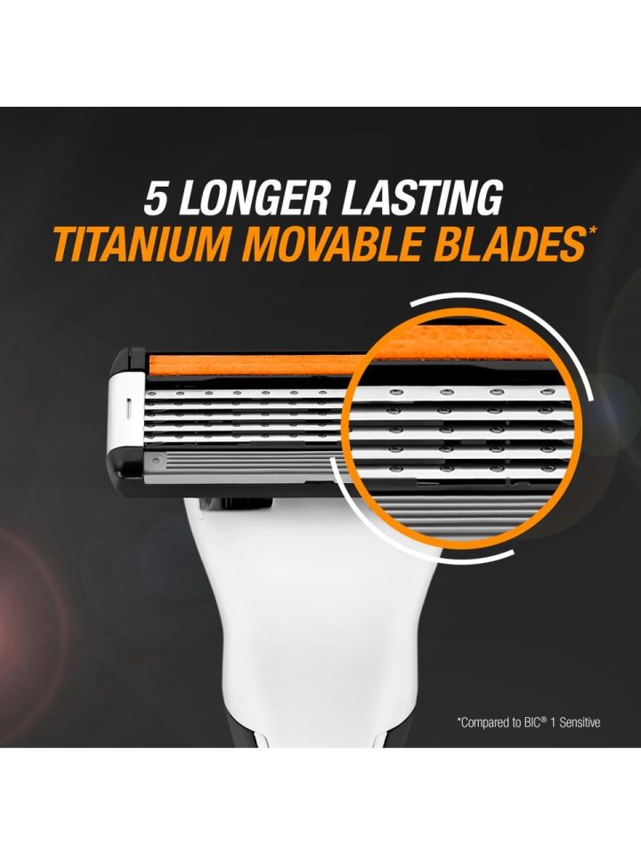 Bic Flex 5 Tıraş Makinesi + 6 Adet Yedek Tıraş Bıçağı + Çanta