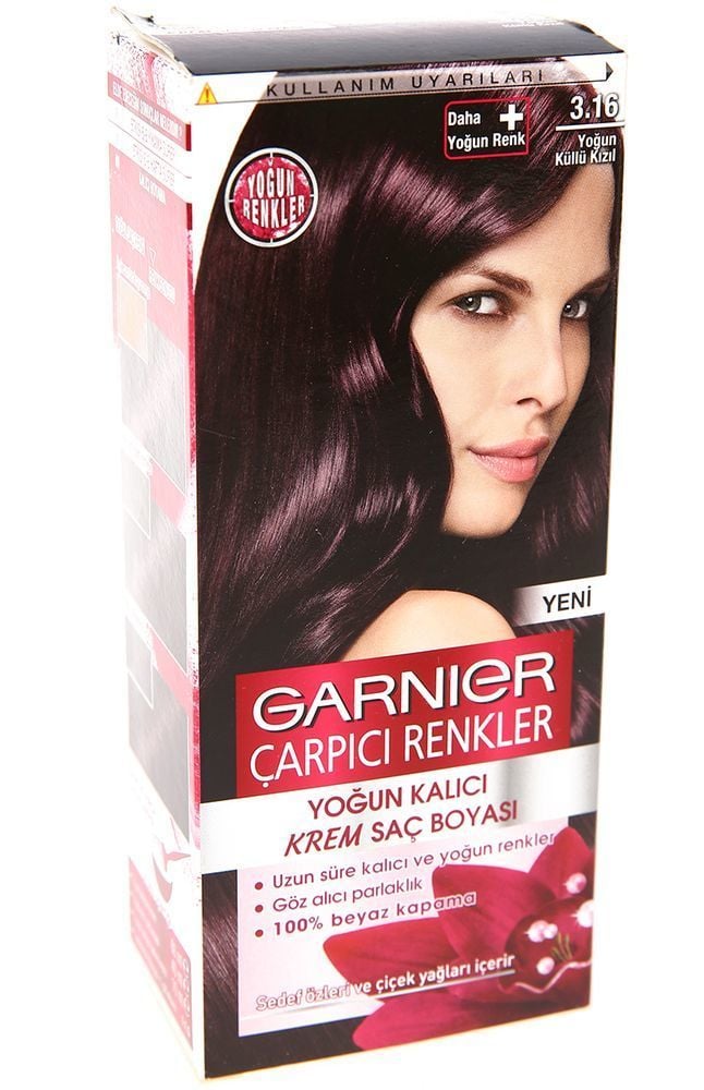 Garnier Çarpıcı Renkler 3.16 Yoğun Küllü Kızıl Saç Boyası