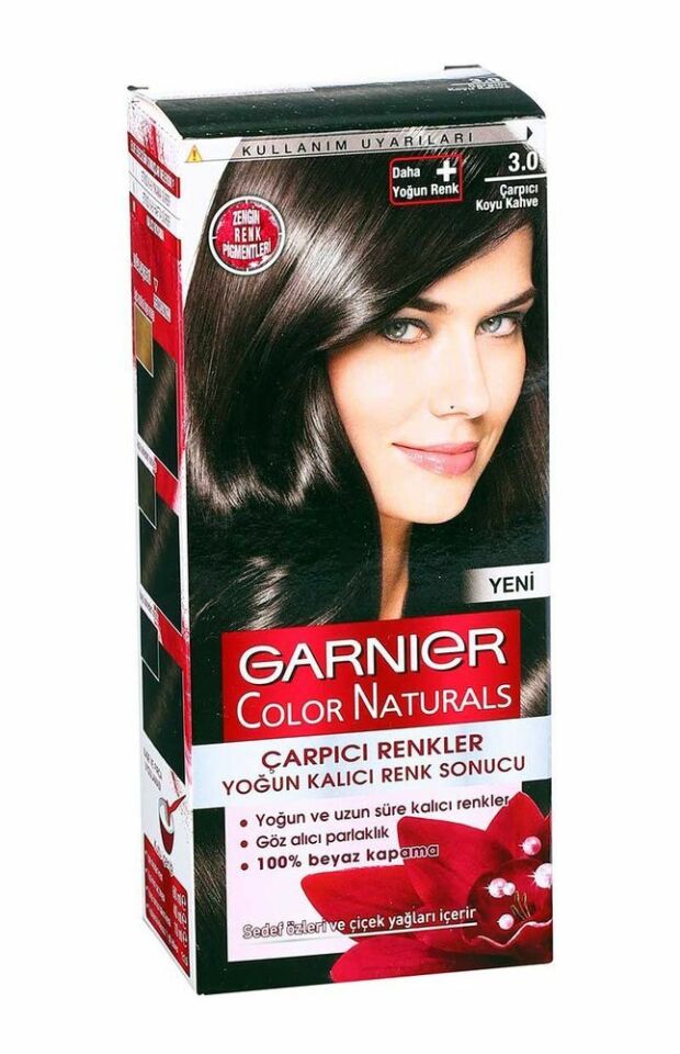 Garnier Çarpıcı Renkler 3.0 Koyu Kahve Saç Boyası
