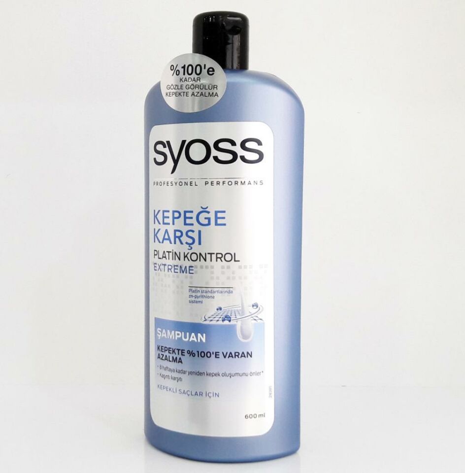 Syoss Şampuan 600 Ml Kepeğe Karşı Etkili Platin Kontrol