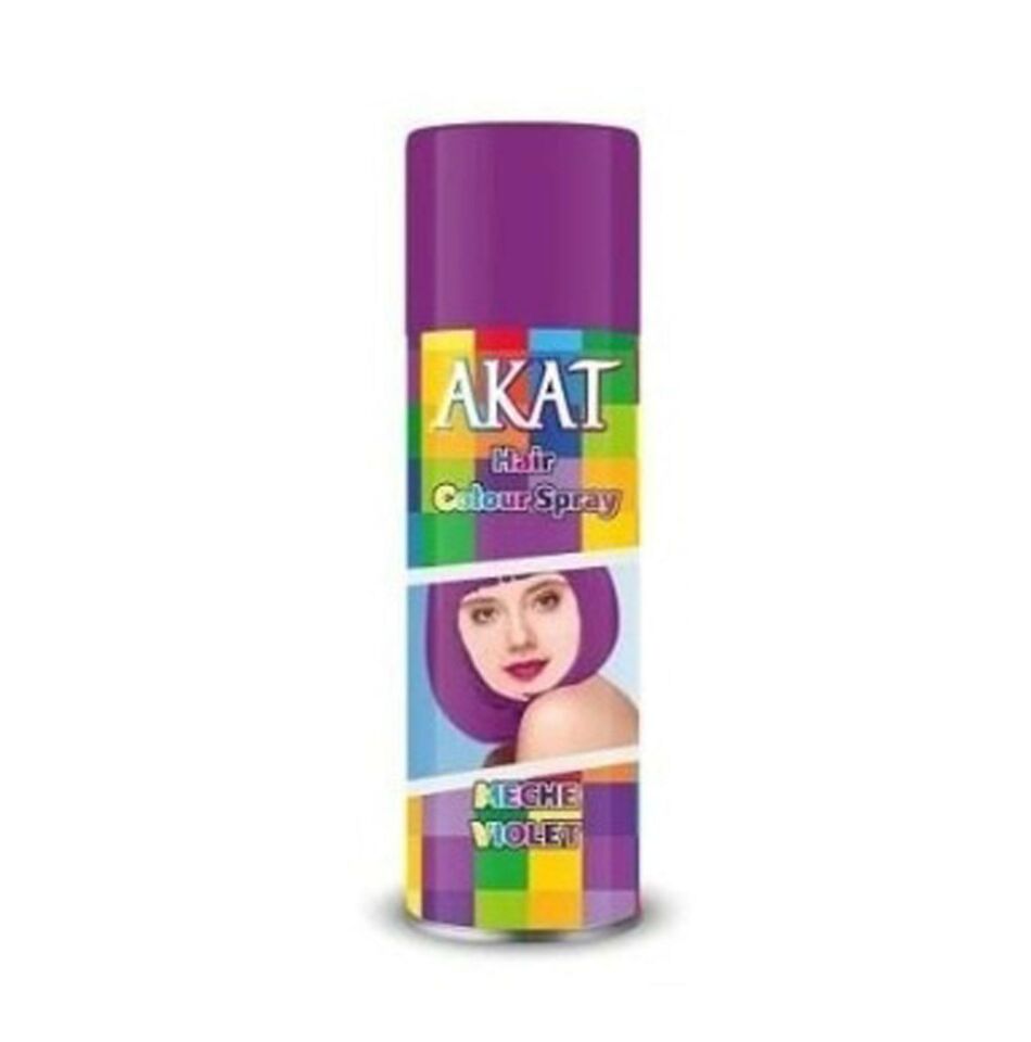 Akat Gardi Renkli Saç Spreyi Geçici Boya 150 ml Mor