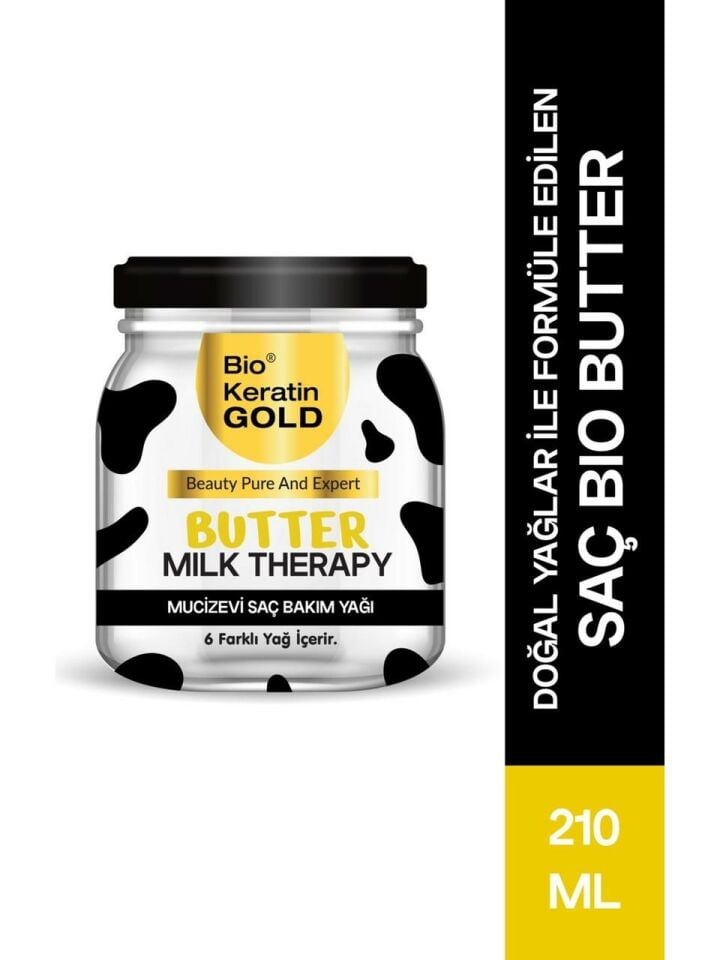 Bio Keratin Gold 210 Ml Butter Milk Threpay Saç Bakım Yağı 6 Farklı Mucizevi Yağ