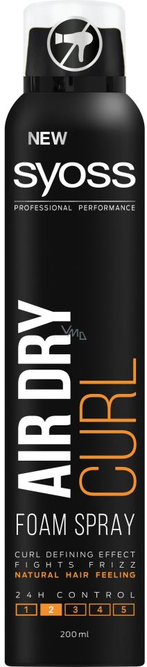 Syoss Sprey Saç Köpüğü Air Dry Curl 200 Ml Bukle