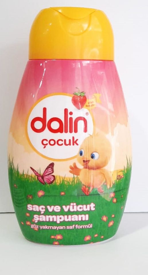 Dalin Bebek Saç ve Vücut Şampuanı 300 Ml Pembe Çilek  Kokulu