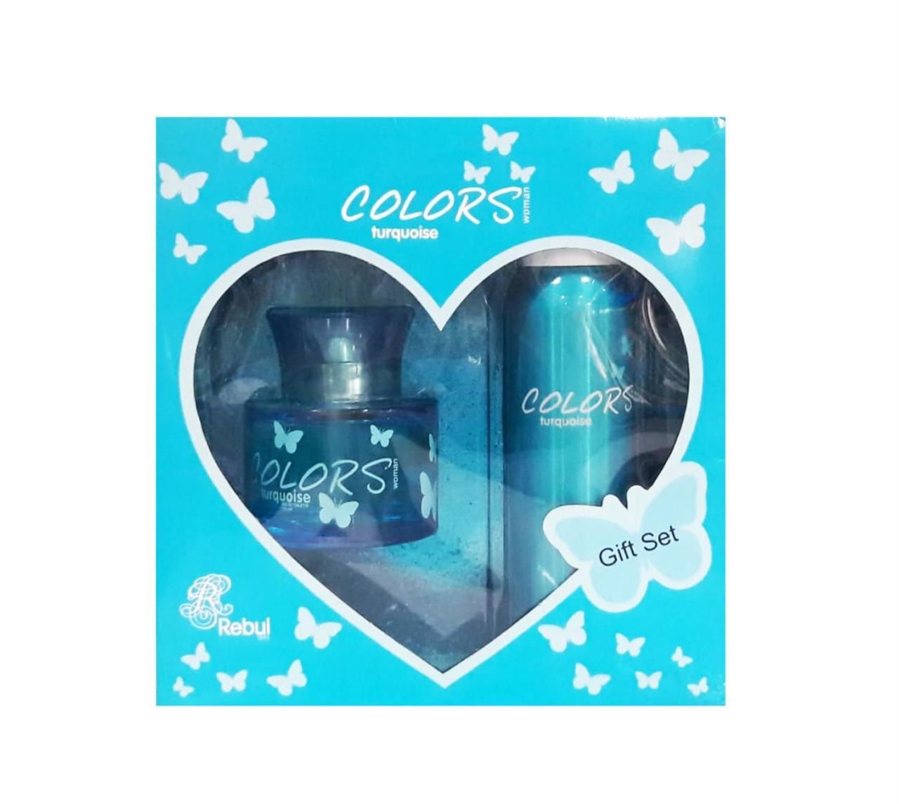 Rebul Colors Turquoise 75 ml Kadın Parfüm + 150 Deodorant