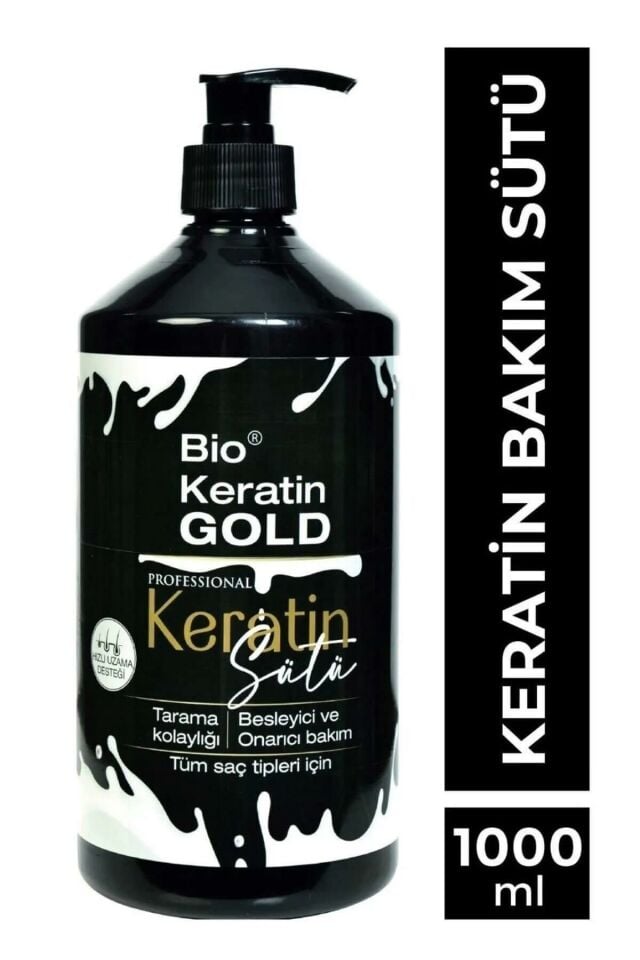 Bio Rio Keratin Gold 1000 Ml Milk Threapy Yoğun Besleme ve Kolay Tarama Keratin Sütü