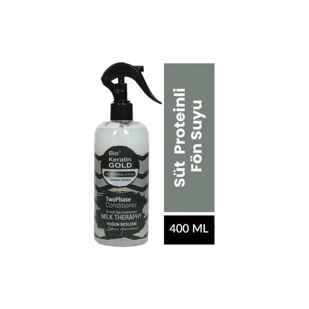 Bio Rio Keratin Gold 400 Ml 2 Falzlı Milk Threapy Yoğun Besleme Sıvı Saç Kremi Fön Suyu