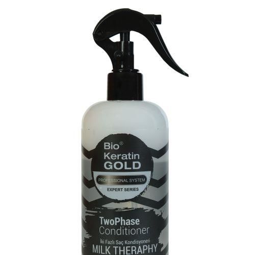 Bio Keratin Gold 400 Ml 2 Falzlı Milk Threapy Yoğun Besleme Sıvı Saç Kremi Fön Suyu