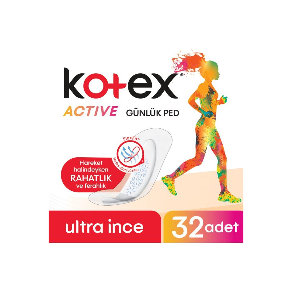 Kotex Active Günlük Ince Ped 32 li