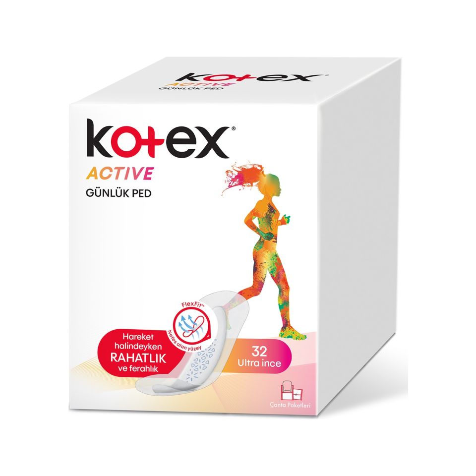 Kotex Active Günlük Ince Ped 32 li