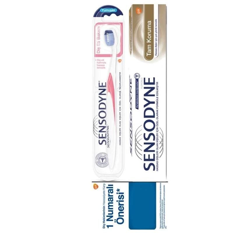 Sensodyne Tam Koruma Diş Macunu 75 ml + Tam Koruma Diş Fırçası Yumuşak