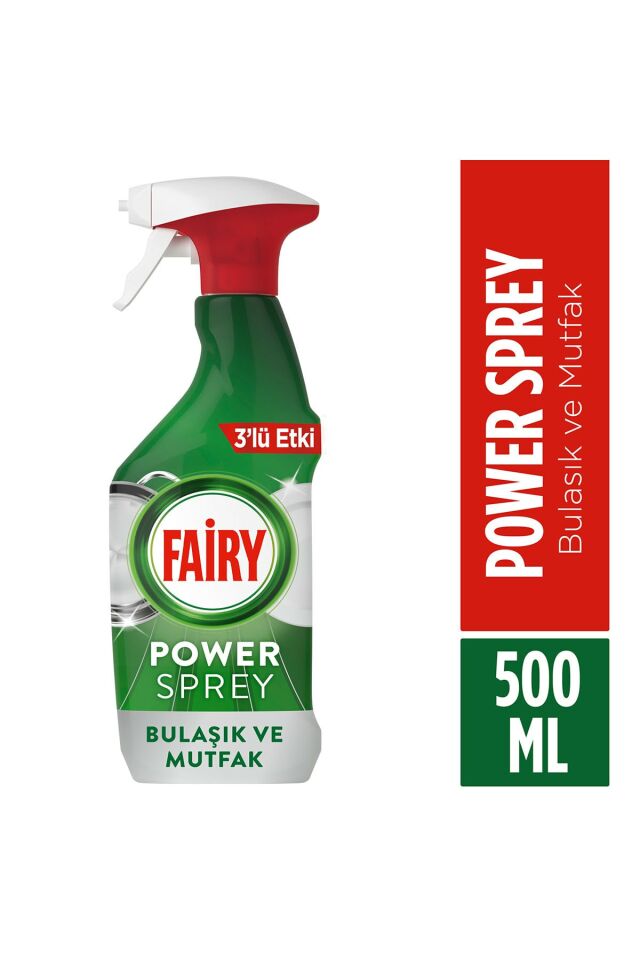 Fairy Power Sprey Mutfak ve Bulaşık Deterjanı 500 Ml Limon