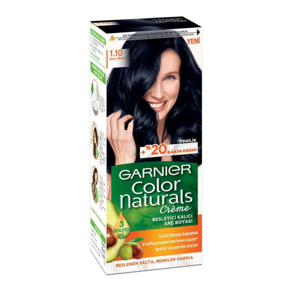 Garnier Color Naturals 1.10 Gece Mavisi Saç Boyası