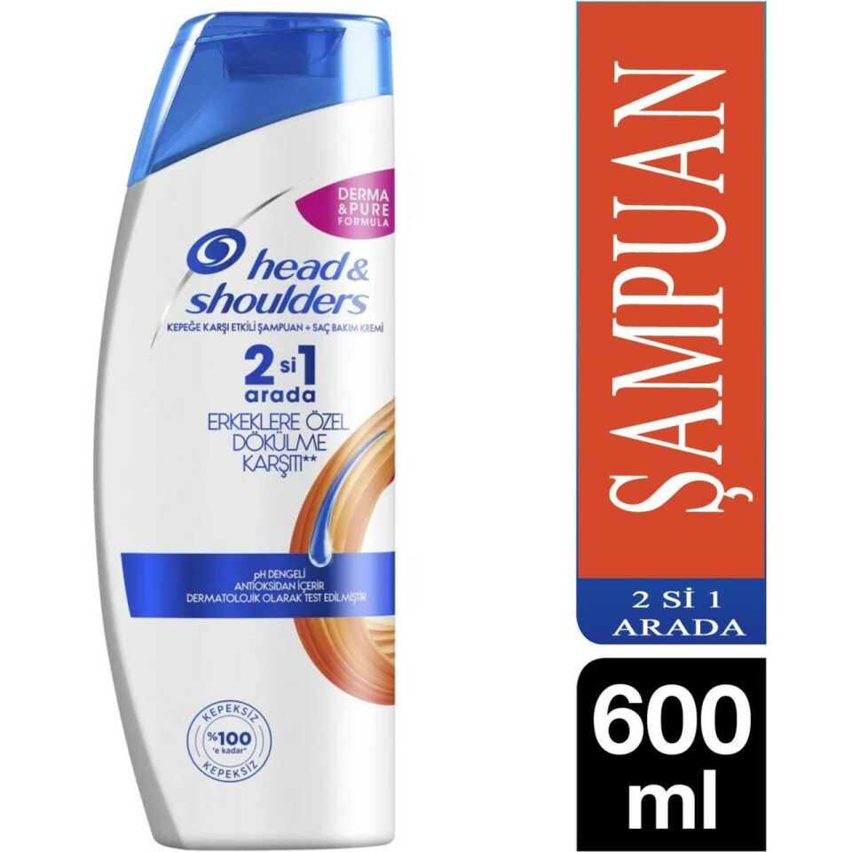 Head Shoulders Dökülme Karşıtı Erkek 600 Ml 2 si 1 Arada Şampuan
