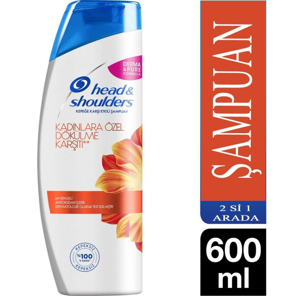 Head Shoulders Dökülme Karşıtı Kadın 600 Ml 2 si 1 Arada Şampuan