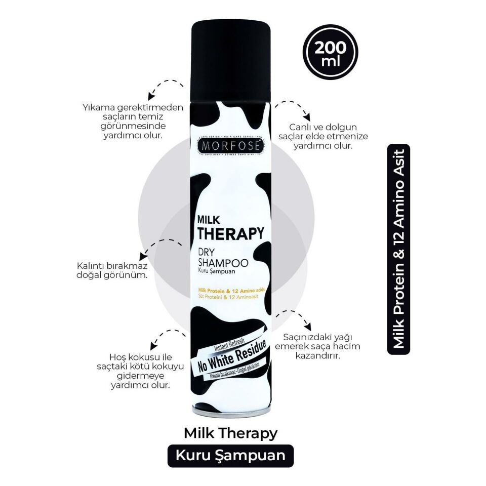 Morfose Kuru Şampuan Milk Therapy 200 Ml