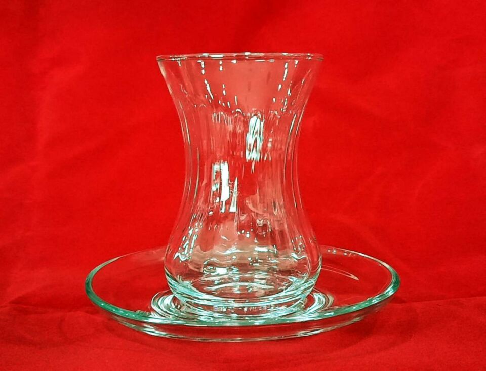 Lav Dilek 12 li Çay Seti - ( 6 Çay Bardağı + 6 Çay Tabağı )