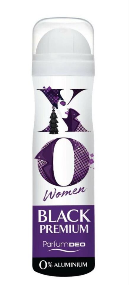 Xo Deodorant 150 Ml Black Premium Bayan Sprey