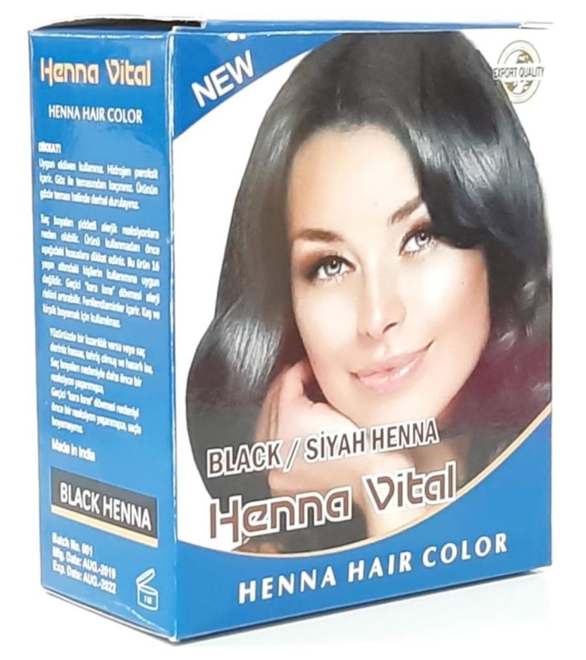 Henna Vital Hint Kınası Siyah 6 lı Paket