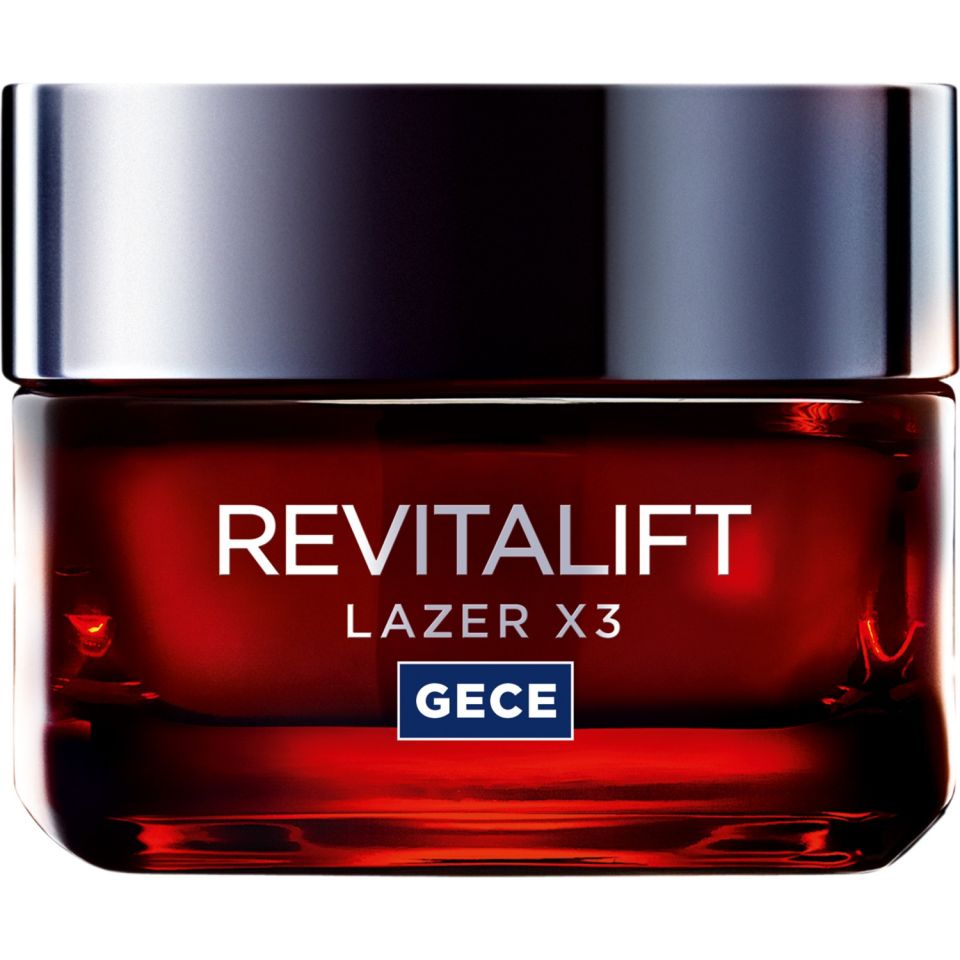 Loreal Revitalift Lazer X3 Gece Kremi 50 ml Yoğun Yaşlanma Karşıtı Bakım