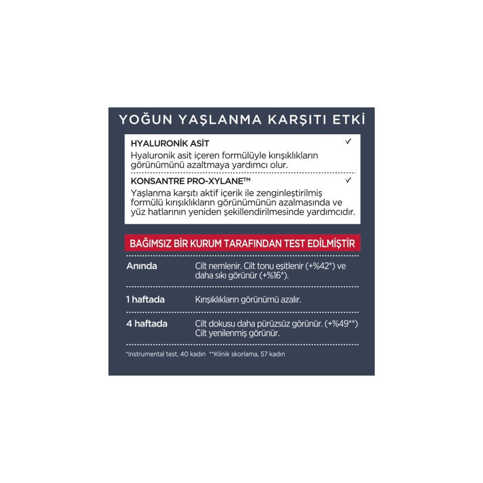 Loreal Revitalift Lazer X3 Gece Kremi 50 ml Yoğun Yaşlanma Karşıtı Bakım