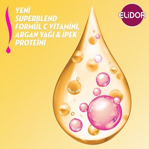 Elidor İpeksi Yumuşaklık Şampuan 500 ml Argan Yağı İpek Proteini C Vitamini