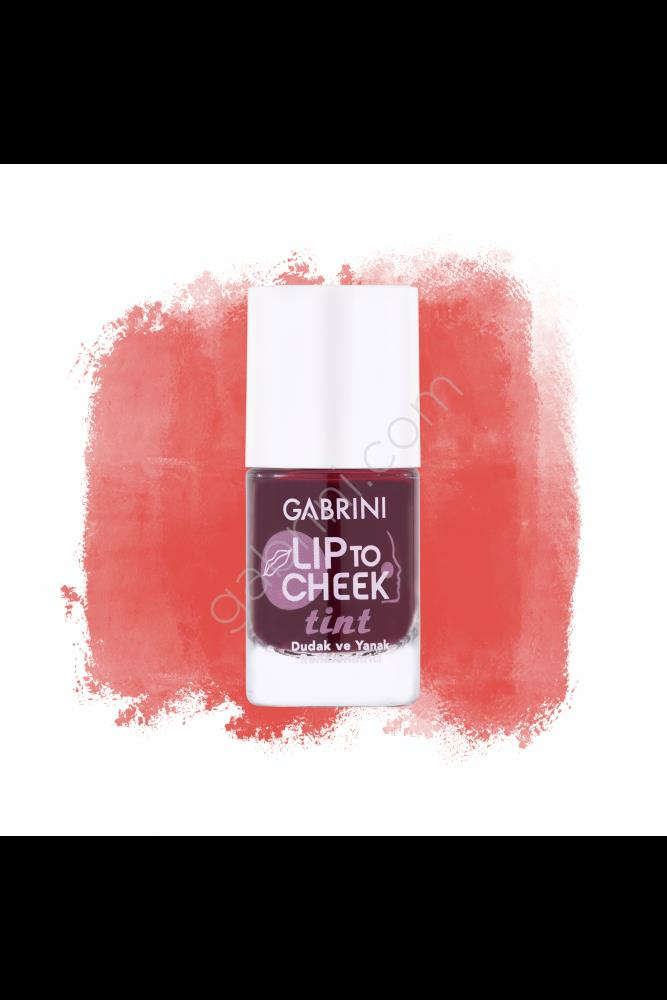 Gabrini Lip To Cheek Tint Coral Red Dudak ve Yanak Renklendirici Yağ