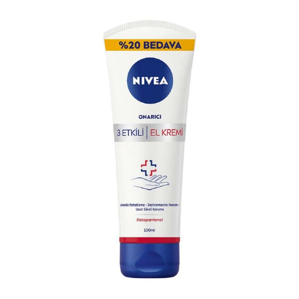 Nivea 3 Etkili Onarıcı El Kremi 100 Ml