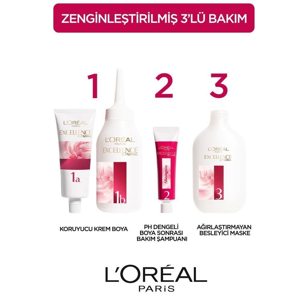Loreal Excellence 6 Açık Kahve Saç Boyası